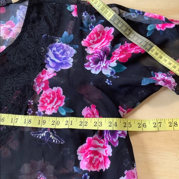 Torrid NWT Breathable Floral chiffon Lace Size 2X - Picture 9 of 12